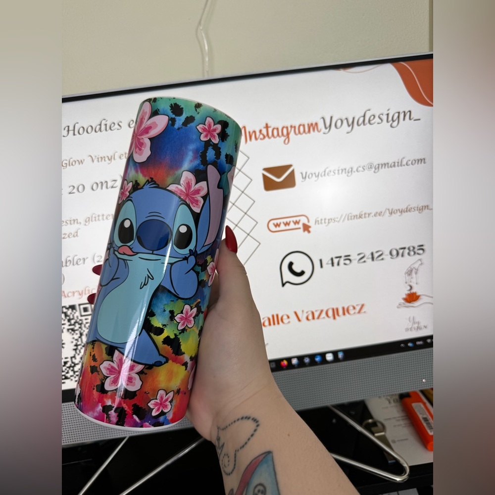 Stitch Subliminal Tumbler.